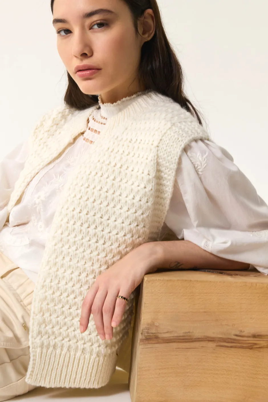 Des Petit Hauts Pulls & Gilets|Gilet sans manches Aster