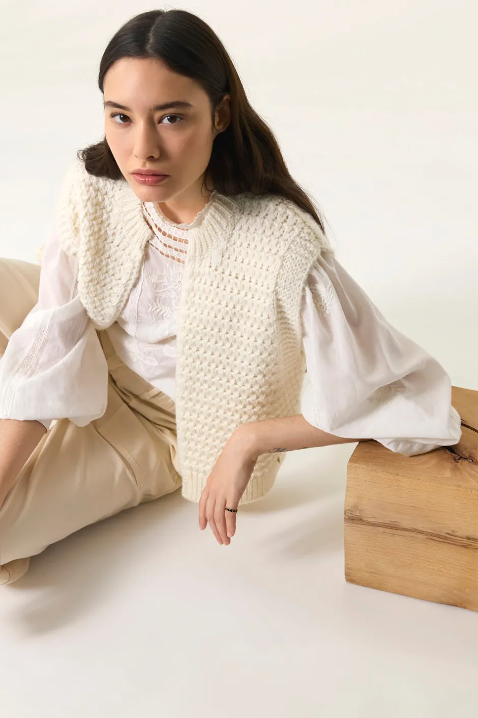 Des Petit Hauts Pulls & Gilets|Gilet sans manches Aster